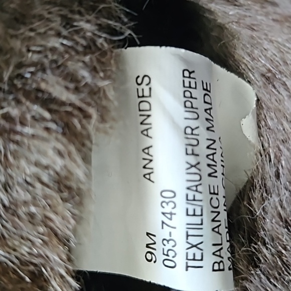 a.n.a Andes Brown Faux fur and Faux Suede Lace Up Rounded Toe Boots - Picture 12 of 14